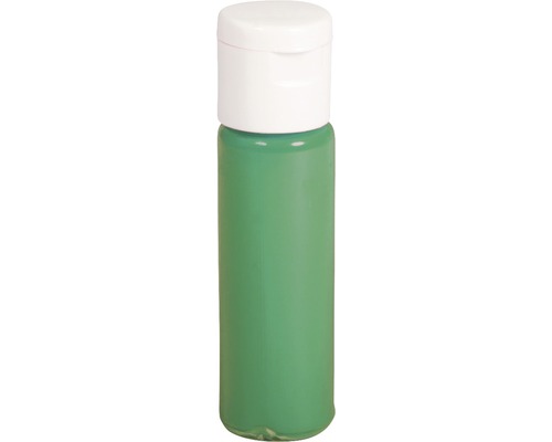 Flasche grüne Bastelfarbe mit weißem Deckel