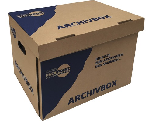 Boîte d''archives en carton avec couvercle