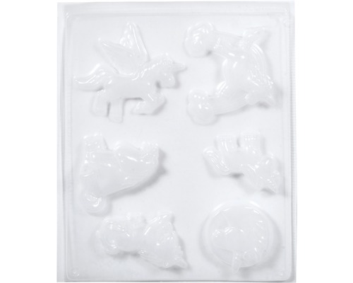 Form für Schokoladenfiguren mit Motiven wie Einhorn, Pegasus und Drache
