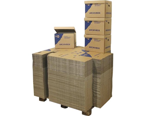 Palette de boîtes à archives Cargo Point 400 x 320 x 300 mm 38 l, 200 pièces