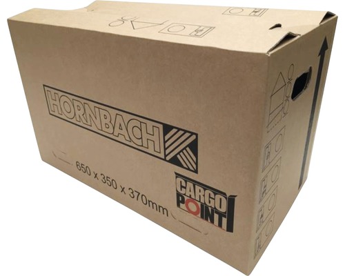 Boîte de rangement Hornbach en carton, 650 x 350 x 370 mm
