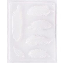 Moule en silicone avec motifs de plumes