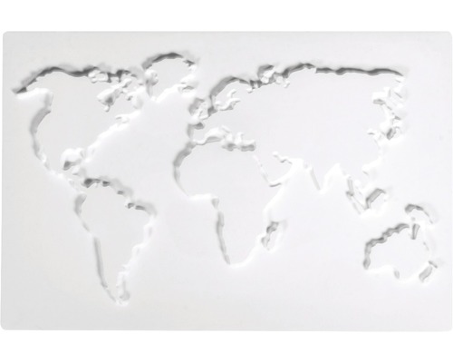 Weltkarte als Relief