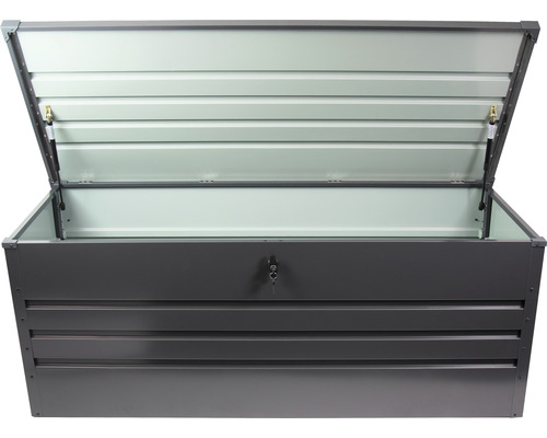 Coffre de rangement Aik bellavista - Home & Garden® 146,4 x 71 x 74,9 cm  plastique gris - HORNBACH Luxembourg