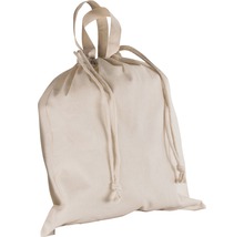 Baumwoll-Tasche mit Kordelzug, beige