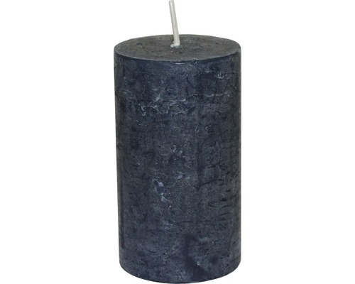 Bougie pilier Ø 6,8 cm h 12 cm bleu