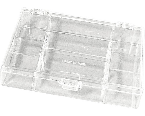 Boîte de rangement, 7 compartiments, transparent
