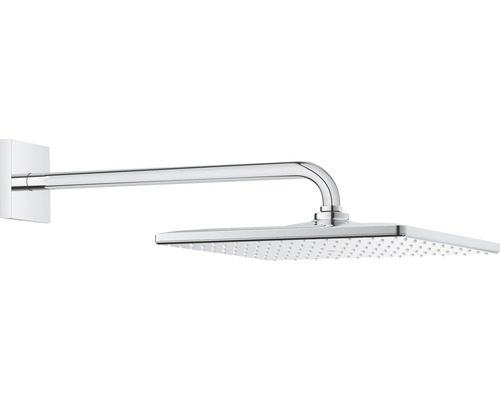 Ensemble pommeau de douche GROHE Rainshower Mono Cube 310 26563000 31x31 cm avec bras de douchette 42,2 cm chromé