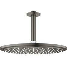 Douche de plafond avec pommeau de douche rond et bras de douche