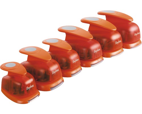 Plusieurs perforatrices à papier Rayher de différentes tailles