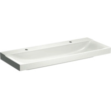 GEBERIT Doppel-Waschtisch Xeno² 120 cm weiß mit KeraTect® Spezialglasur 500550011