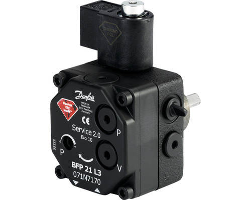 Pompe à mazout Danfoss BFP 21, 42.00 L/h direction de rotation: G raccordement de buse/support de pression: G + D avec électrovanne 071N7172