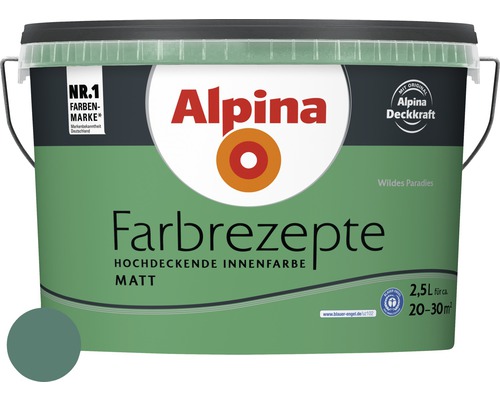 Peinture murale Alpina Farbrezepte Paradis sauvage 2,5 l Peinture murale Alpina Farbrezepte Paradis sauvage 2,5 l