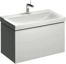 Meuble sous vasque GEBERIT Xeno² blanc haute brillance 2 coulisses avec amortisseur pour 90 cm 500509011