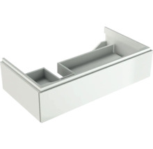 Meuble sous vasque GEBERIT Xeno² blanc haute brillance 1 coulisse pour 90 cm droite 500513011
