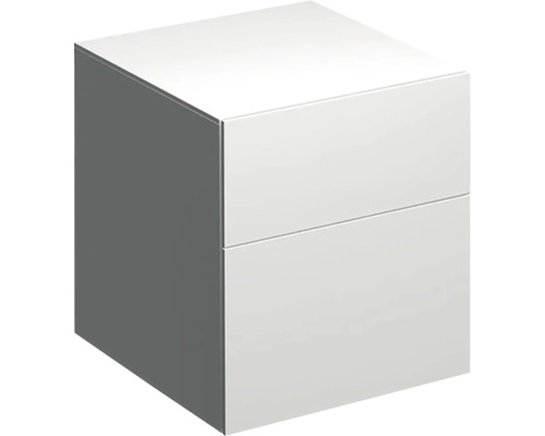 Armoire latérale GEBERIT Xeno² blanc haute brillance 2 coulisses avec amortisseur 45x51 cm 500504011