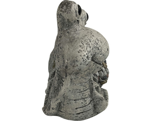 Dekorative Gartenfigur einer Eidechse aus Steinguss