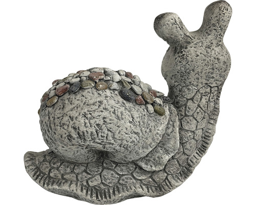 Dekorative Gartenskulptur einer Schnecke aus Stein
