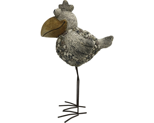 Dekorative Vogelfigur für den Garten mit Steindekor