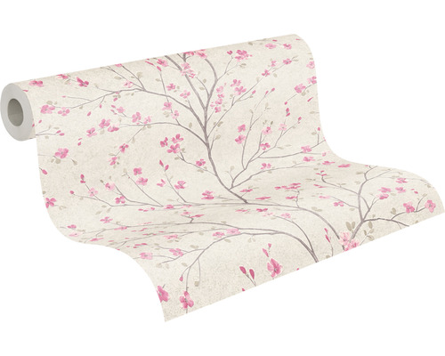 Tapetenrolle mit Blumenmuster für die Wandgestaltung