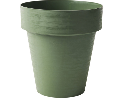 Pot de fleurs rond, vert, pot de plantes en plastique 100% recyclable, Ø 30  cm - Et votre maison devient une oasis de bien-être