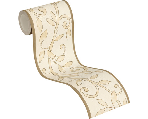 Bordure de papier peint avec motif floral sur rouleau