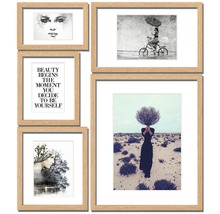 Gerahmtes Bild Beauty 5er-Set 53x65 cm