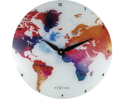 Horloge murale Colorful World multicolore Ø 43 cm