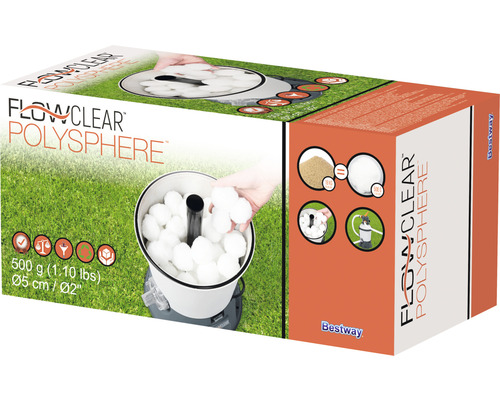 Billes de filtre Bestway Flowclear™ Polysphere™ 500 g Billes de filtre Bestway Flowclear™ Polysphere™ 500 g