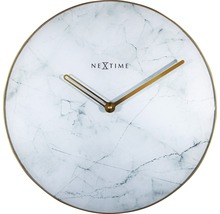 Wanduhr Marble weiß/gold Ø 40 cm