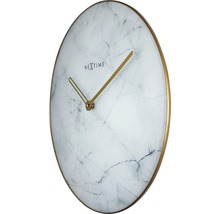 Wanduhr Marble weiß/gold Ø 40 cm