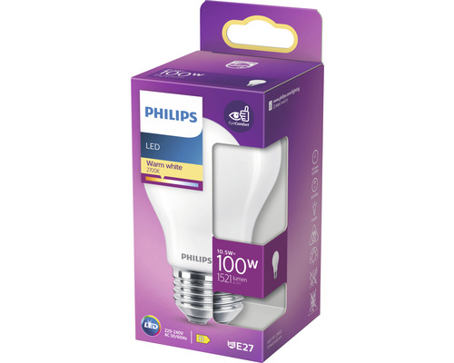 Philips LED Lampe mit E27 Sockel in Verpackung