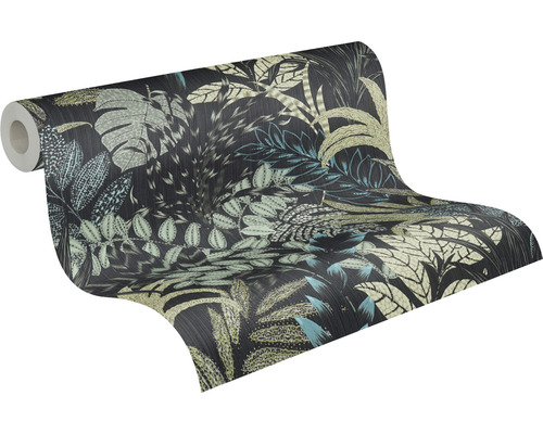 Rouleau de papier peint avec motif de plantes de la jungle