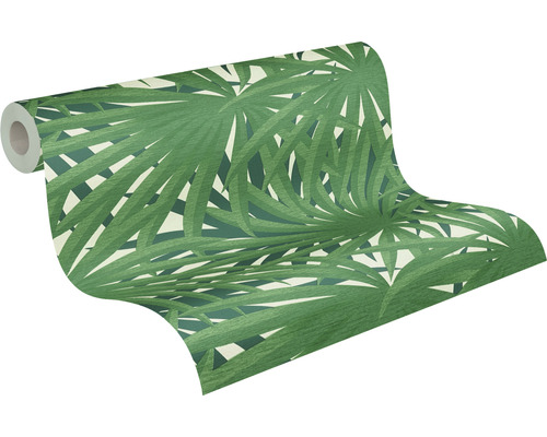 Rouleau de papier peint à motif de feuilles de palmier