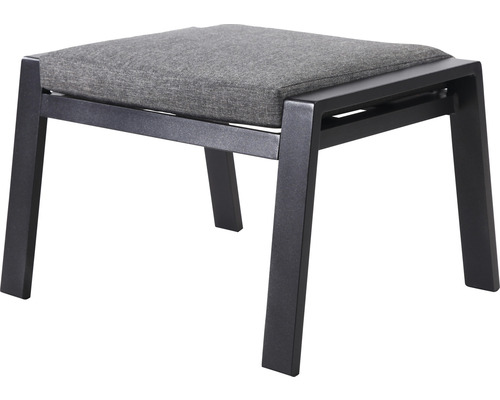 Gartenhocker aus Aluminium mit gepolsterter Sitzfläche