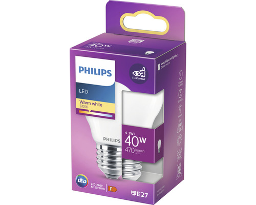 Philips LED Lampe 4.3 Watt E27 in Verpackung