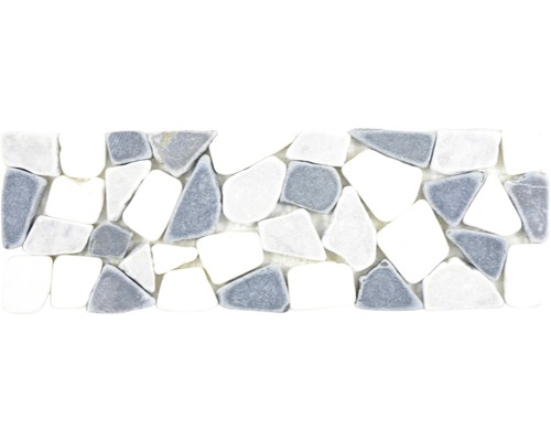 Mosaïque en pierre naturelle BO Ciot GW19 10x30 cm Mosaïque avec aspect galets