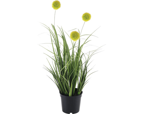 Künstliche Zierlauchpflanze im Topf