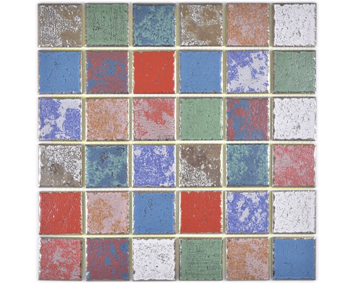 Motif de carreaux de mosaïque avec différentes couleurs et textures pour la conception de murs et de sols