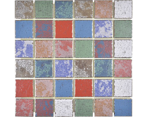 Mosaïque en céramique CD CUBIS Quadrat Orient Color Mix Mosaïque avec différentes nuances
