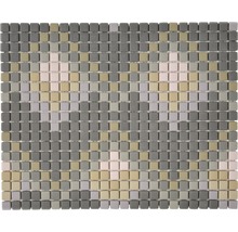 Mosaïque avec pierres carrées