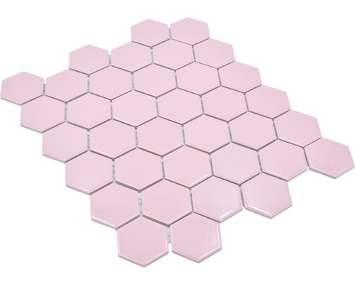 Tapis de mosaïque avec carreaux de céramique hexagonaux