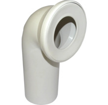 Coude de raccordement pour WC Uni 90° blanc DN 110-thumb-0