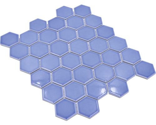 Carreaux de mosaïque en céramique hexagonaux sur filet