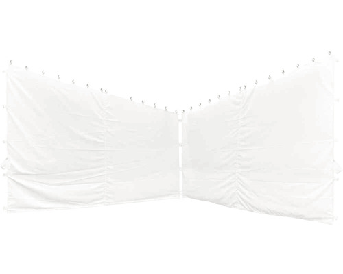 Paravent blanc avec crochets de fixation