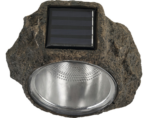 Solarleuchte in Steinoptik mit LED