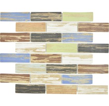 Mosaïque aspect bois pour mur et sol