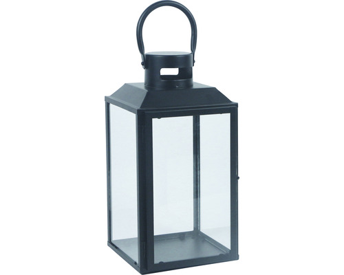 Lanterne Lafiora métal 16,5 x 17,5 x 33 cm noir