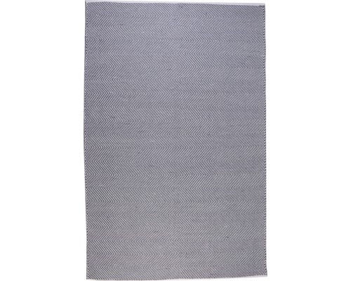 Tapis de chiffon Dakota gris-bleu 160x230 cm