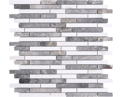 Mosaïque XNM MV678 30,5x30,5 cm composite grey/white Mosaïque en marbre et pierre naturelle